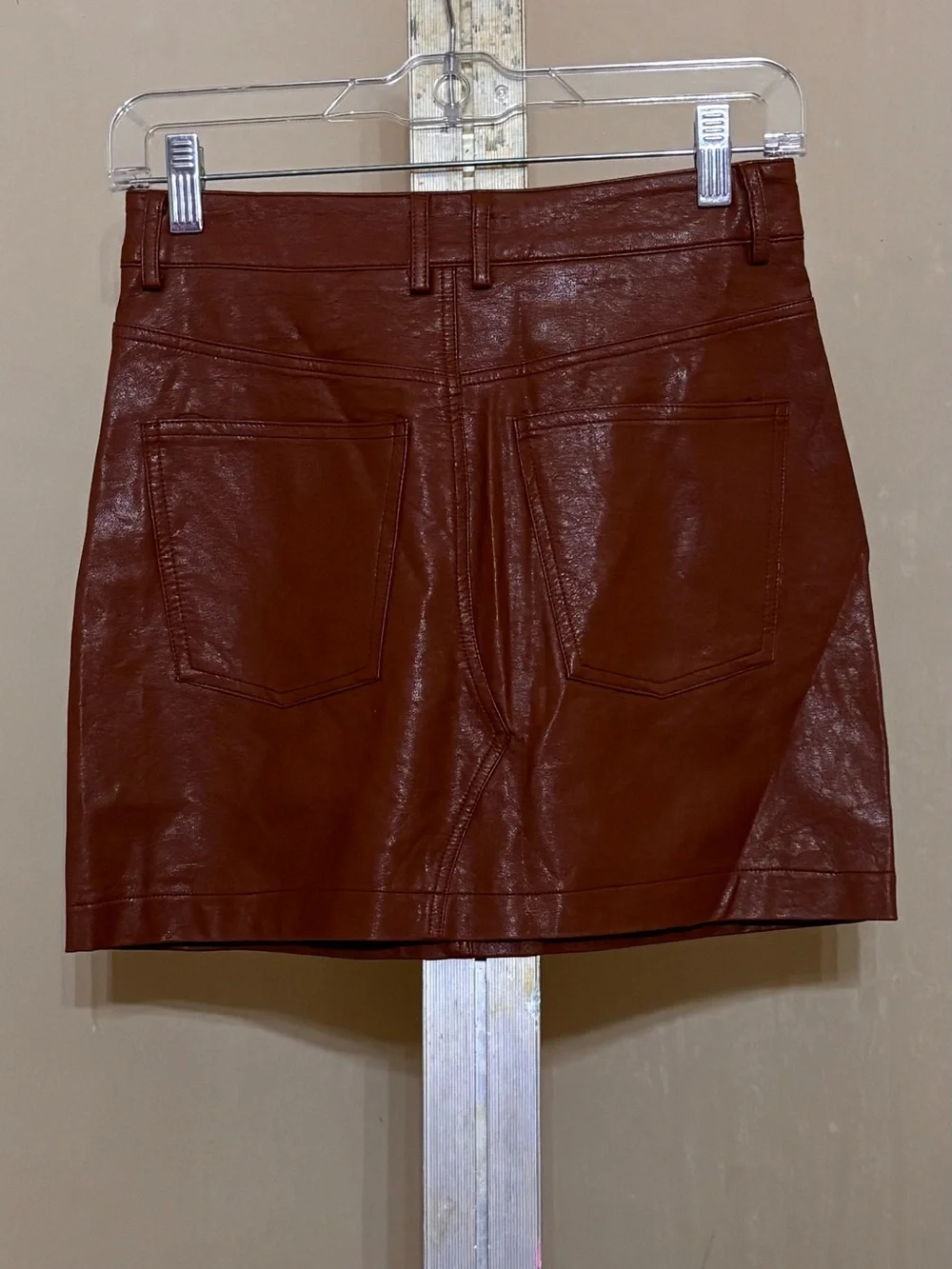 HYFVE Brown Faux Leather Waistband Detail